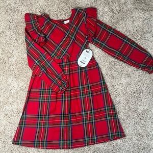 New with tags; Girls Red Plaid Dress